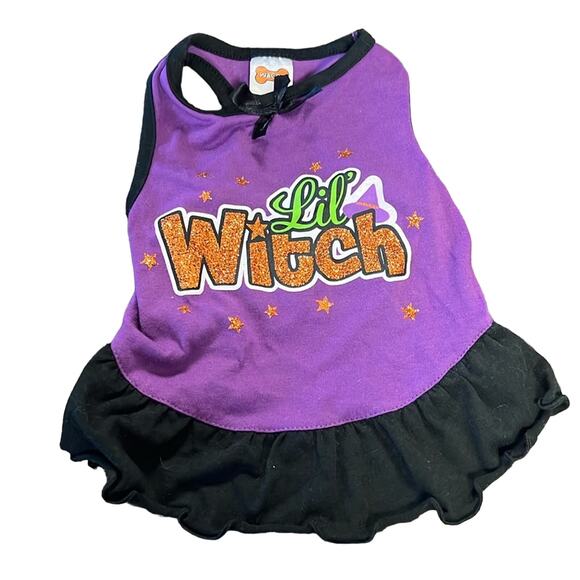 " lil witch" Halloween Dress for Small Dogs - Picture 1 of 4